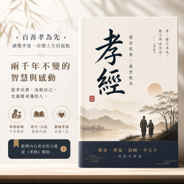 《孝經》傳統文化教材書籍封面圖02
